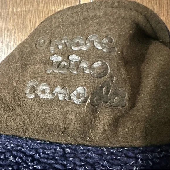 Vintage Marc Tetro Canada Tag Huskies Navy Fleece Wool Jacket Size XL - Picture 9 of 11